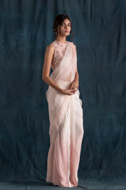 Lavanya Ahuja-Blush & Ivory  Pre-Stitched Saree-INDIASPOPUP.COM