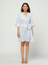 Meadow-Blue Embroidered Dress-INDIASPOPUP.COM