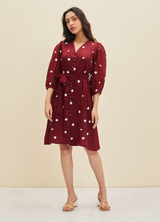 Meadow-Marisol Red Dress-INDIASPOPUP.COM