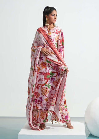 Mahima Mahajan-Blush Embroidered Kurta Set-INDIASPOPUP.COM