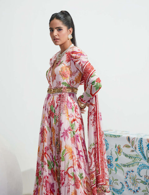 Mahima Mahajan-Blush Embroidered Angrakha Set-INDIASPOPUP.COM