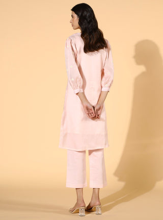 Meadow-Pink Meadow Blossom Tunic Set-INDIASPOPUP.COM