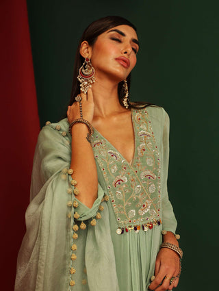 Mahima Mahajan-Pihu Jade Embroidered Kurta Set-INDIASPOPUP.COM