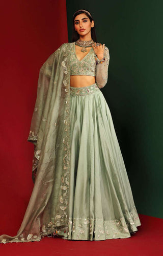 Mahima Mahajan-Aarohi Jade Embroidered Lehenga Set-INDIASPOPUP.COM