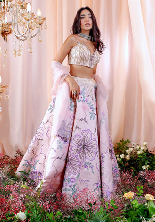 Mahima Mahajan-Juliette Rose Embroidered Lehenga Set-INDIASPOPUP.COM