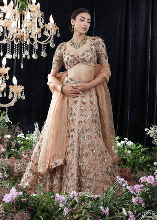 Mahima Mahajan-Jewel Gold Embroidered Lehenga Set-INDIASPOPUP.COM