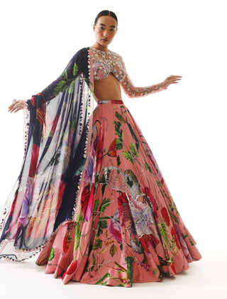 Mahima Mahajan-Blush Pink Printed Lehenga Set-INDIASPOPUP.COM