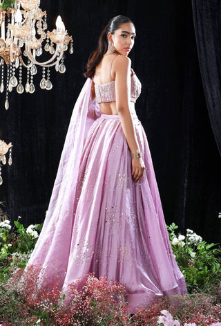 Mahima Mahajan-Michelle Lilac Embroidered Lehenga Set-INDIASPOPUP.COM