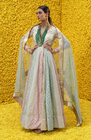 Mahima Mahajan-Mehak Multicolor Anarkali Set-INDIASPOPUP.COM