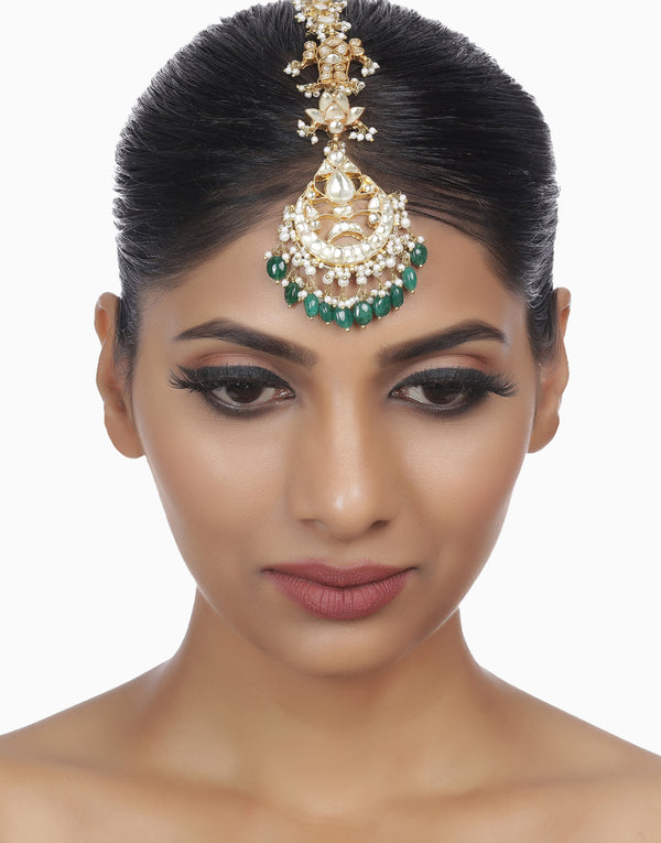 Green Zahra Kundan Tika