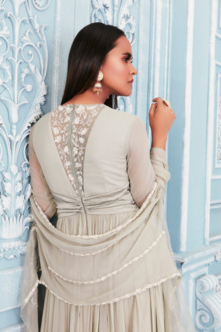 Mahima Mahajan-Jade Drawstring Anarkali-INDIASPOPUP.COM