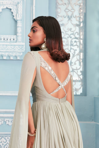 Mahima Mahajan-Jade Floor Length Sleeves Anarkali-INDIASPOPUP.COM