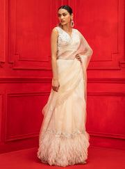 Mahima Mahajan-Noor Ivory Embroidered Saree Set-INDIASPOPUP.COM