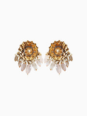 Hyperbole-Rose & Marigold Studs Earrings-INDIASPOPUP.COM