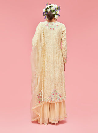 Nachiket Barve-Yellow Nishat Bagh Embroidered Kurta Set-INDIASPOPUP.COM