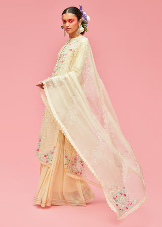 Nachiket Barve-Yellow Nishat Bagh Embroidered Kurta Set-INDIASPOPUP.COM
