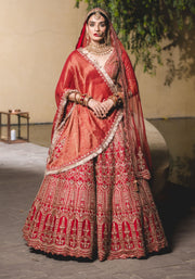 Nitika Gujral-Red Vermillion Lehenga Choli Set-INDIASPOPUP.COM