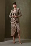Namrata Joshipura-Gold Lunaria Jacket With Skirt And Blouse-INDIASPOPUP.COM