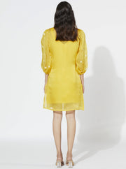 Meadow-Yellow Ophelia Daisy Dress-INDIASPOPUP.COM