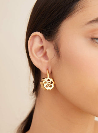Outhouse-Oh Poppi Quintuple Earrings-INDIASPOPUP.COM