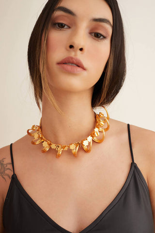 Outhouse-Oh Poppi Tuscon Necklace-INDIASPOPUP.COM