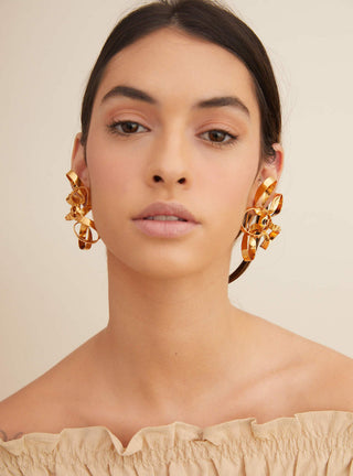 Outhouse-Oh Poppi Tuscon Hoop Earrings-INDIASPOPUP.COM