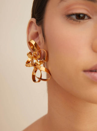 Outhouse-Oh Poppi Tuscon Hoop Earrings-INDIASPOPUP.COM