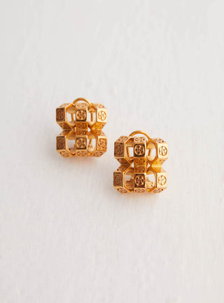 Outhouse-Oh Poppi Bolt Stud Earrings-INDIASPOPUP.COM