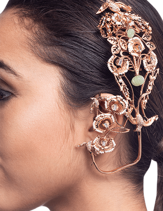 Outhouse-Jardin D'Amour Couture Earcuff-INDIASPOPUP.COM