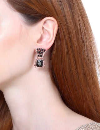 Outhouse-Glazed Black Studs-INDIASPOPUP.COM