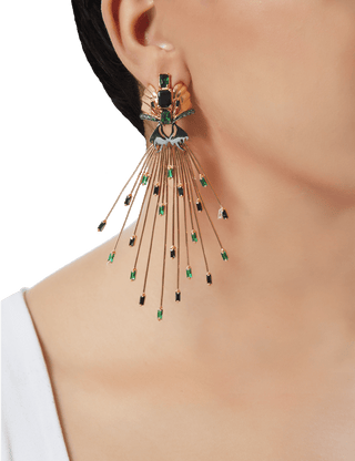 Outhouse-Sylphina Gush Earrings-INDIASPOPUP.COM