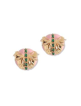 Outhouse-Blush Pink Papilio Button Tops-INDIASPOPUP.COM