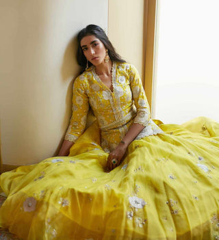 Yellow Nargis Lehenga Set