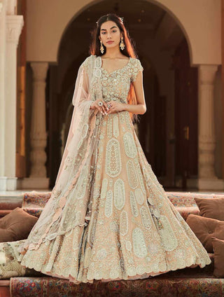 Sepia Rose Bahaar Embroidered Lehenga Set