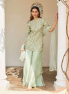 Osaa By Adarsh-Pastel Green Embroidered Sharara Set-INDIASPOPUP.COM