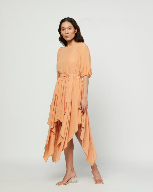 Meadow-Peach Bloom Dress-INDIASPOPUP.COM