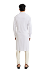 Kunal Rawal-White Plain Kurta-INDIASPOPUP.COM