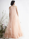 Pink Peacock Couture-Peach Trapeze Gown-INDIASPOPUP.COM
