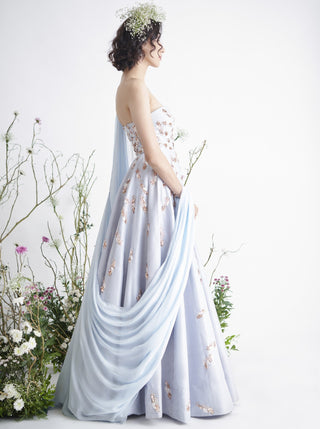 Pink Peacock Couture-Light Blue Gown-INDIASPOPUP.COM