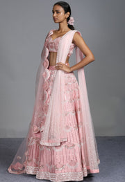 Pink Peacock Couture-Pink Bridal Lehenga Set-INDIASPOPUP.COM