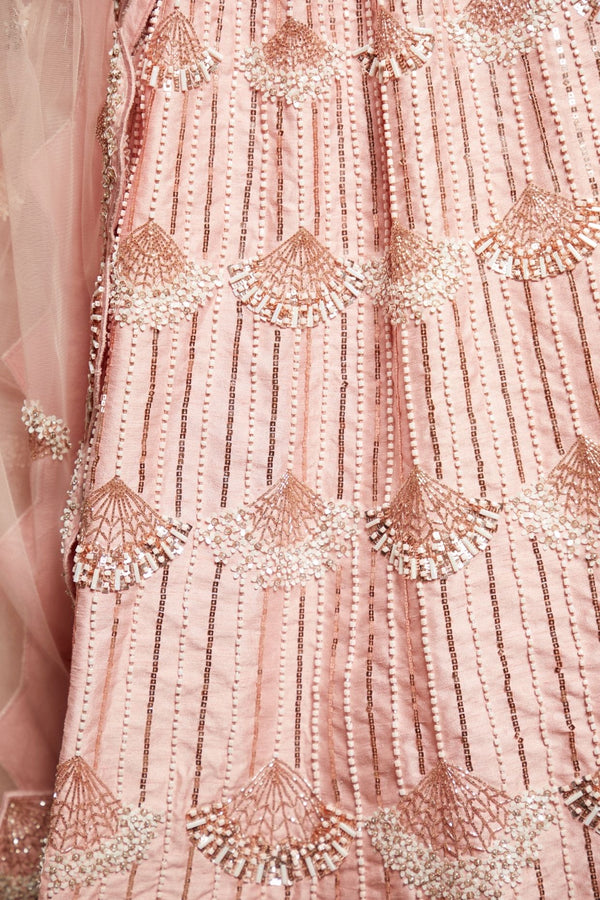 Pink Peacock Couture-Pink Bridal Lehenga Set-INDIASPOPUP.COM