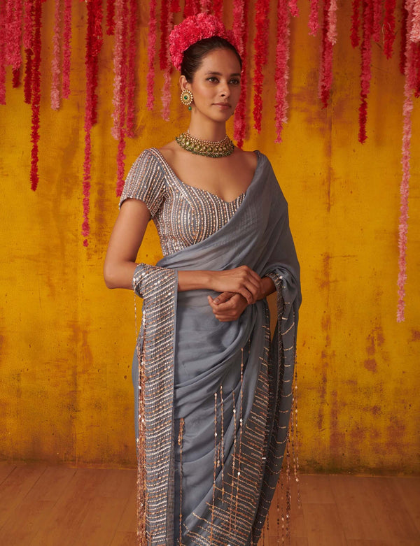 Trending: Eye Catching Matching Blouse For Silk Saree