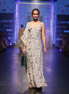 Payal Singhal-Mint & Powder Blue Printed Kaftaan-INDIASPOPUP.COM
