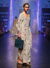 Payal Singhal-Mint & Powder Blue Printed Kaftaan-INDIASPOPUP.COM