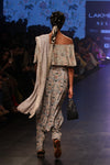 Payal Singhal-Mint & Blue Printed Dhoti Drape Set-INDIASPOPUP.COM