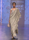 Payal Singhal-Mint & Blue Printed Saree Set-INDIASPOPUP.COM