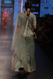 Payal Singhal-Periwinkle Blue Embroidered Sharara Set-INDIASPOPUP.COM