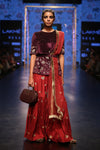 Payal Singhal-Purple Embroidered Sharara Set-INDIASPOPUP.COM