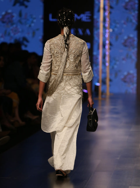 Payal Singhal-Stone Embroidered Jacket Set-INDIASPOPUP.COM
