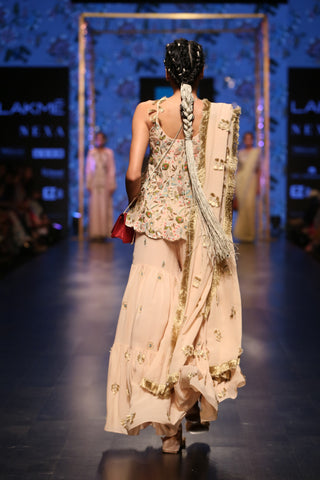 Payal Singhal-Blush Embroidered Sharara Set-INDIASPOPUP.COM